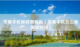 苹果手机保修期查询（苹果手机怎么查保修时间）