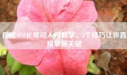 挖掘SEO长尾词入门教学，3个技巧让你直接掌握关键