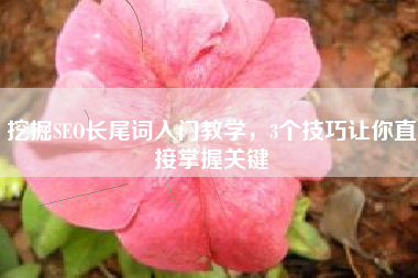 挖掘SEO长尾词入门教学，3个技巧让你直接掌握关键